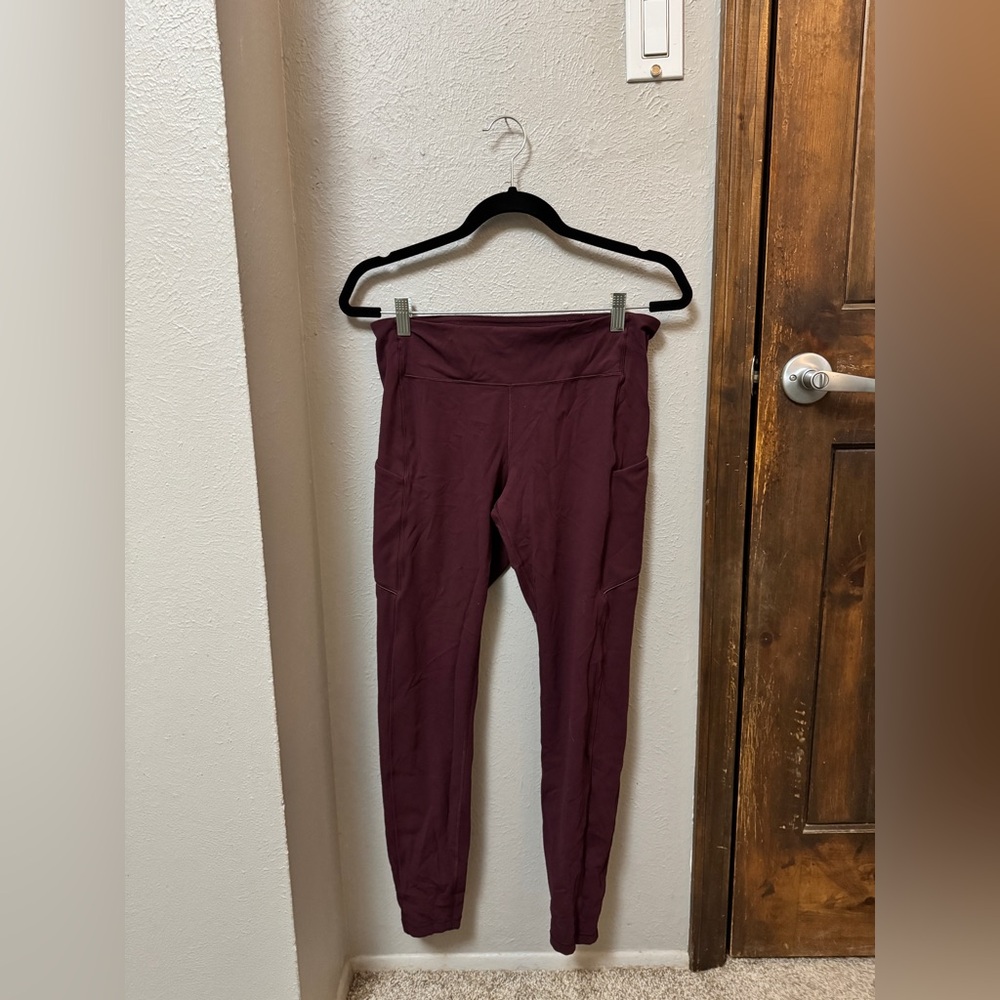 lululemon athletica Burgundy Leggings